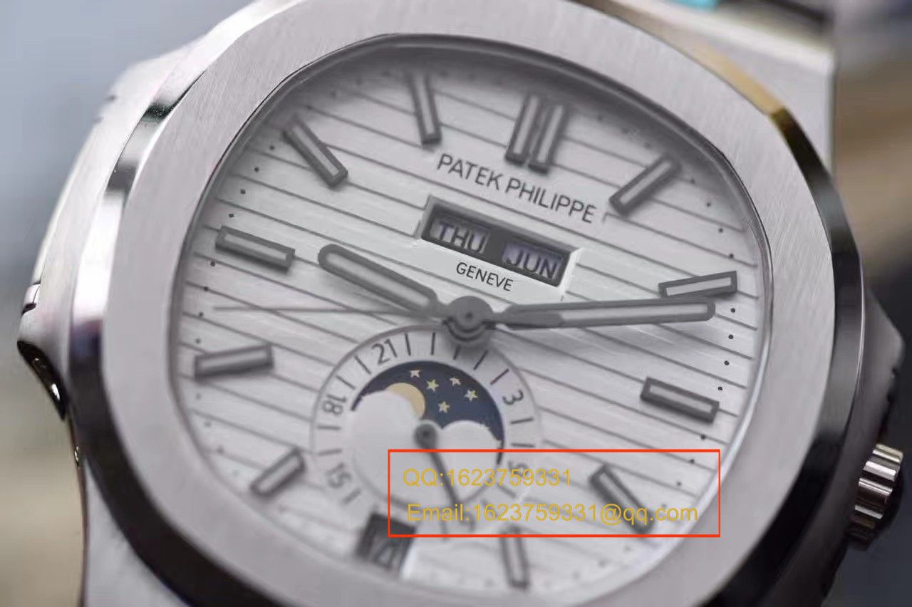 【KM1:1 High quality   Replica Watches 】 PATEK PHILIPPE 运动系列 Nautilus 月相5726/1A-010 wrist watches  / BD198