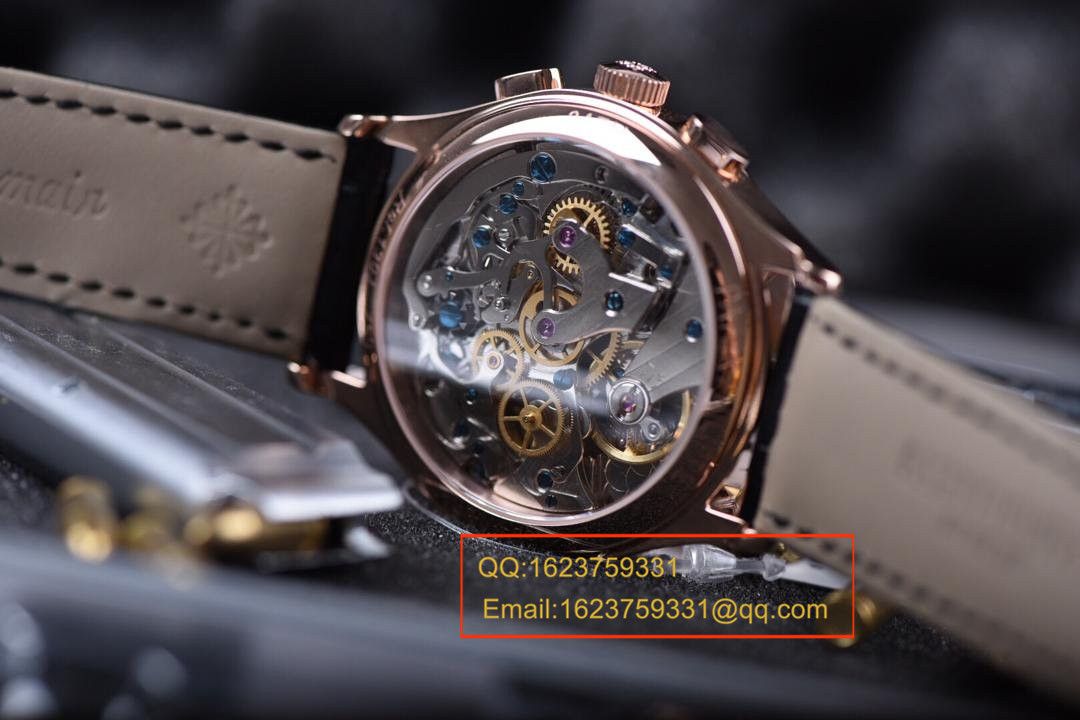 【独家视频测评1:1 High quality  Replica Watches 】 PATEK PHILIPPE 复杂功能计时系列5170R-001 wrist watches  / BDAF164
