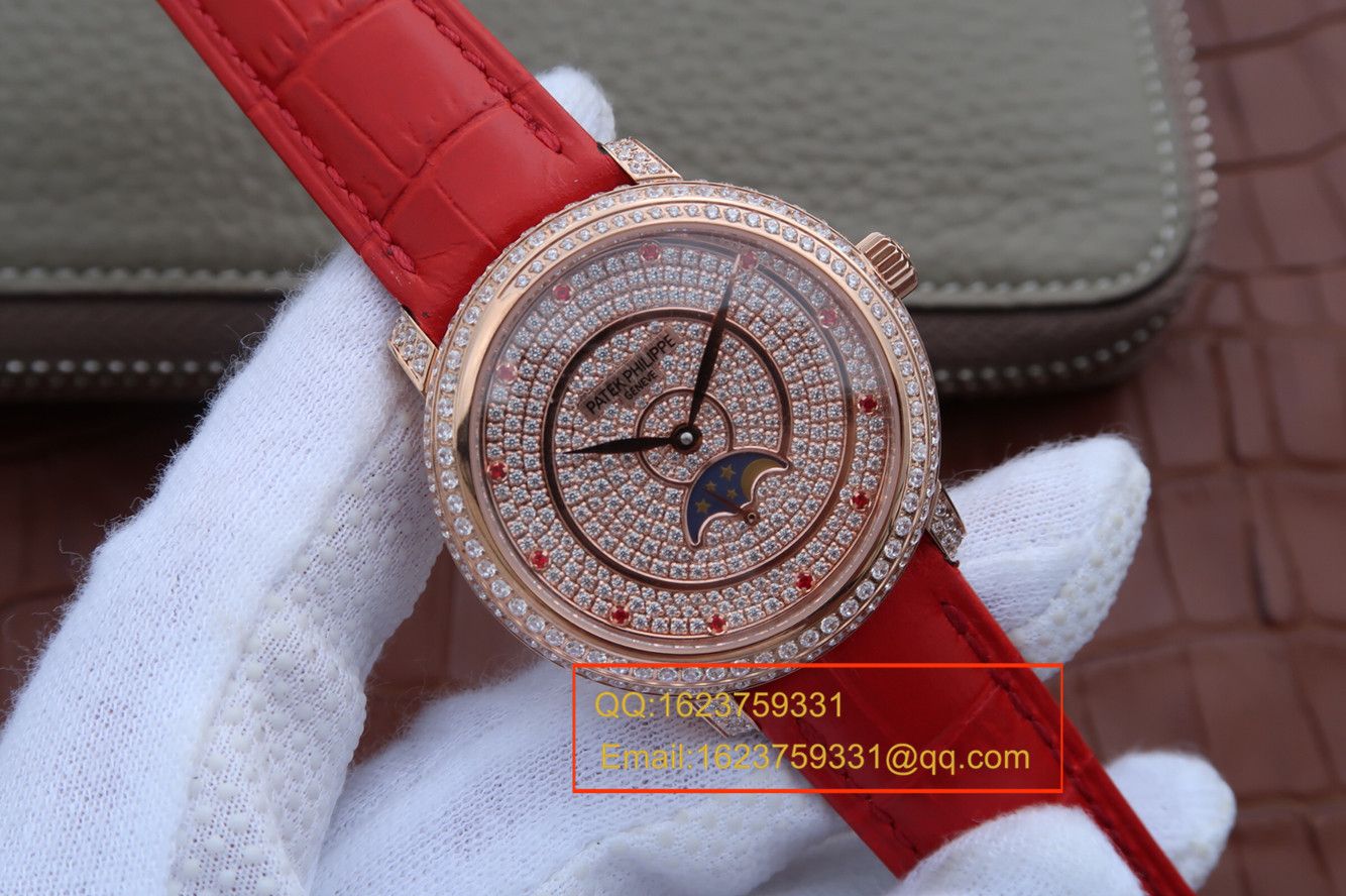 【KG1:1 High quality  Replica Watches 】 PATEK PHILIPPE 复杂功能计时系列4968/400R-001女士 wrist watches  / BD134