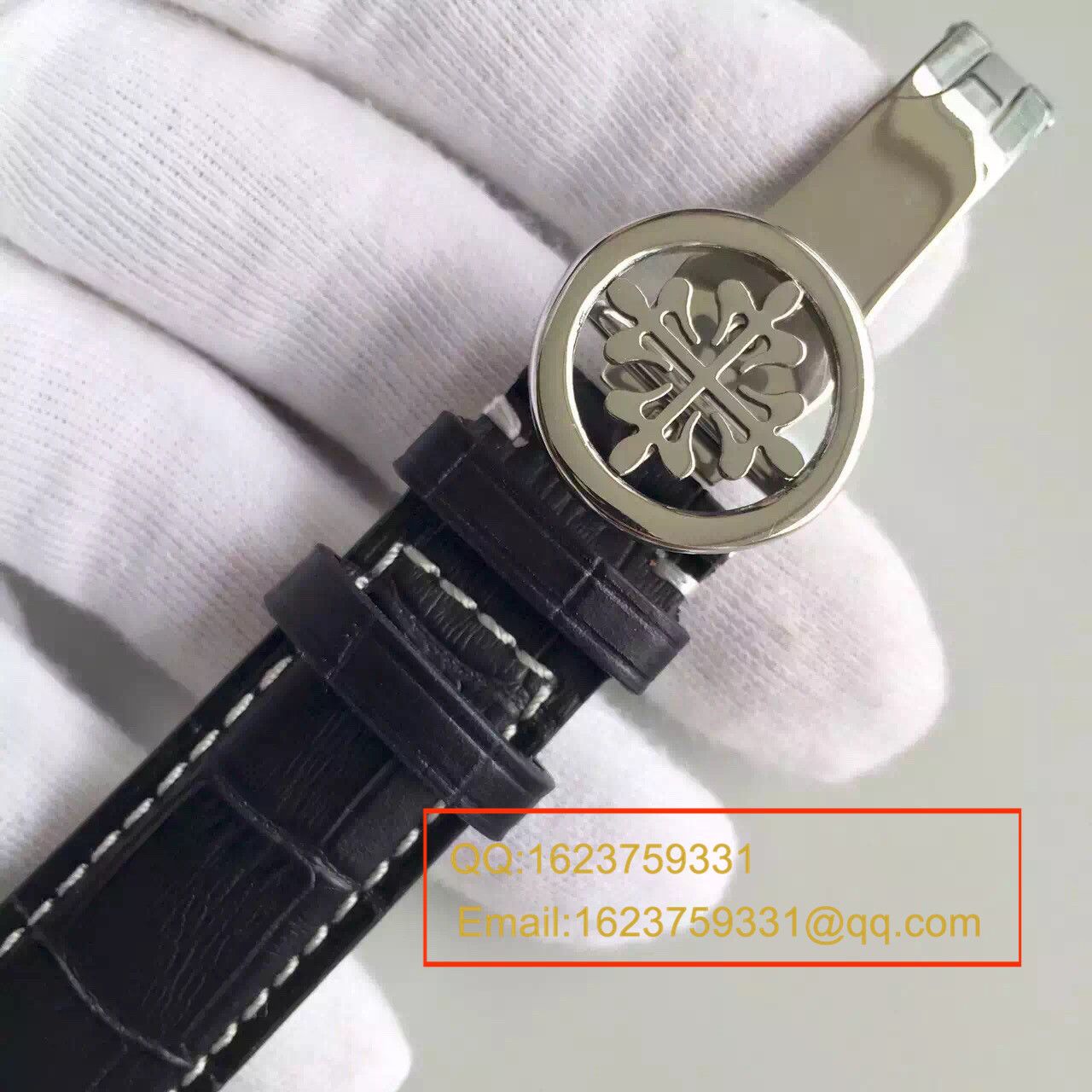 【HT Perfect  High quality  Replica Watches 】 PATEK PHILIPPE Calatrava 系列白金黑面男表5153G-001 / BD131