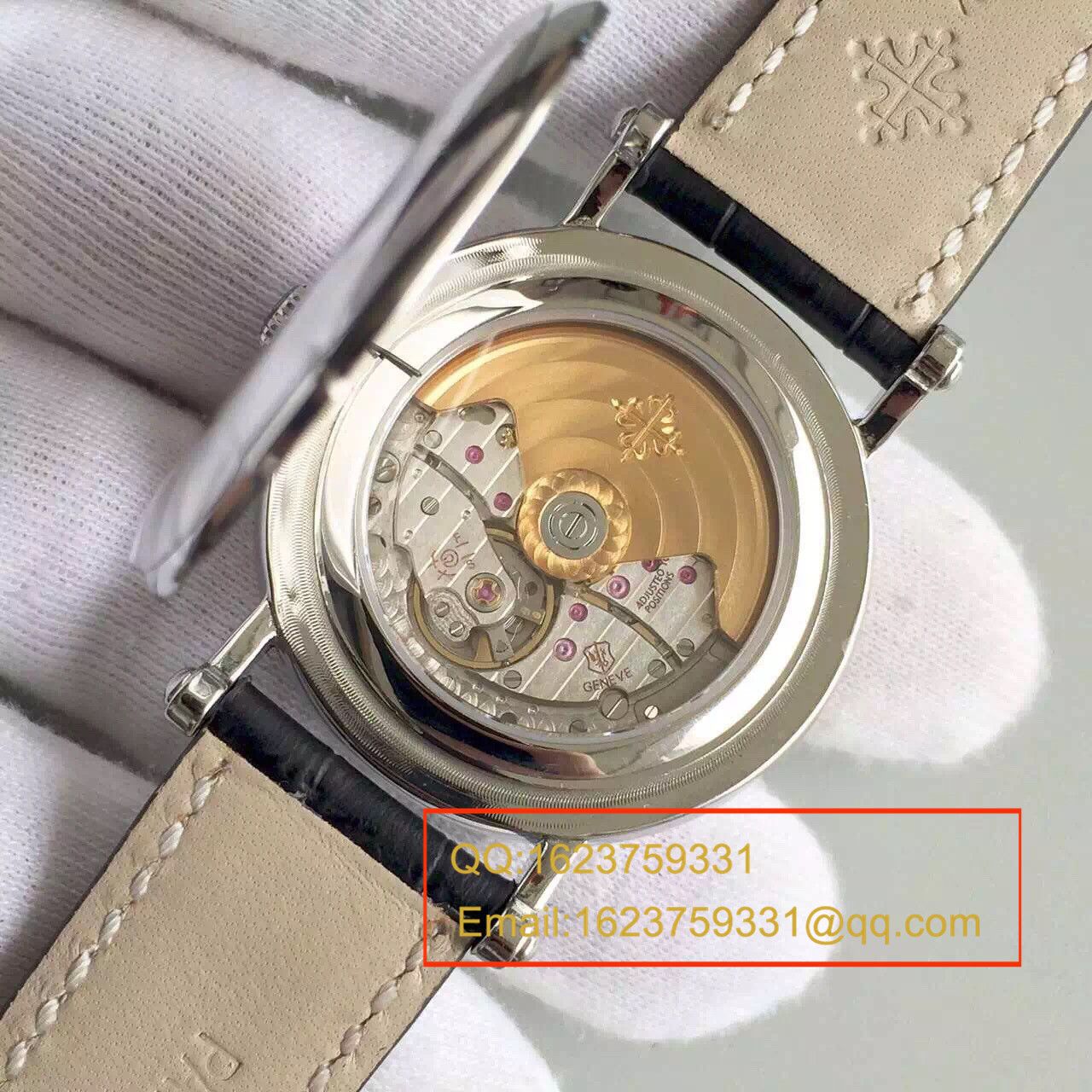【HT Perfect  High quality  Replica Watches 】 PATEK PHILIPPE Calatrava 系列白金黑面男表5153G-001 / BD131