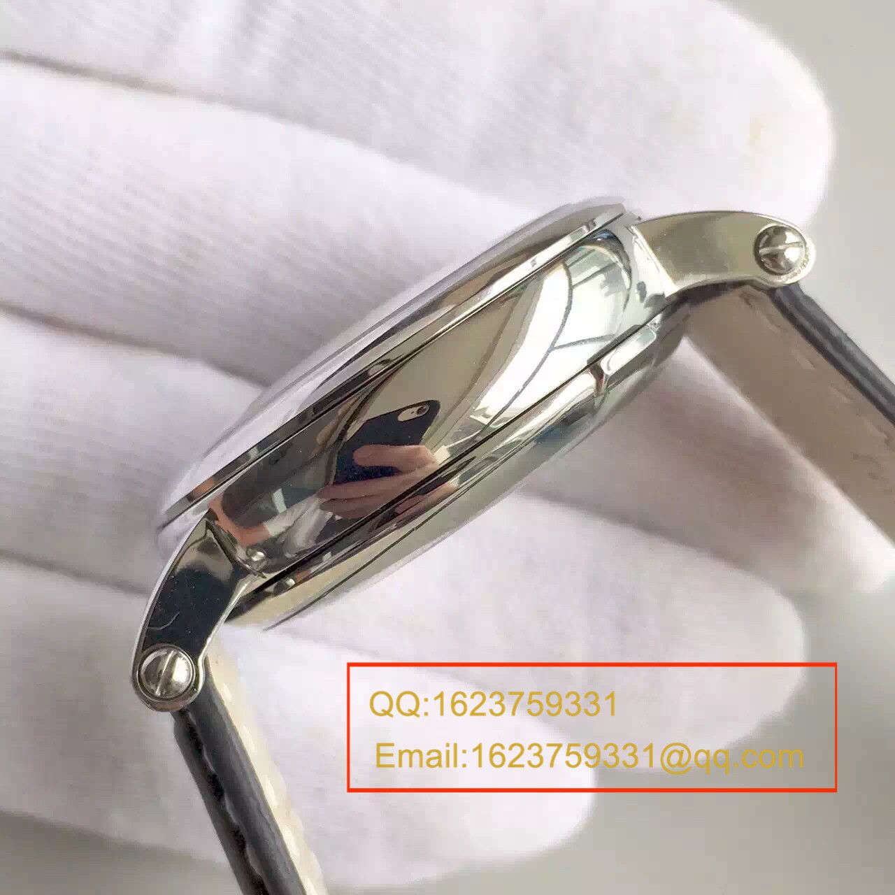 【HT Perfect  High quality  Replica Watches 】 PATEK PHILIPPE Calatrava 系列白金黑面男表5153G-001 / BD131