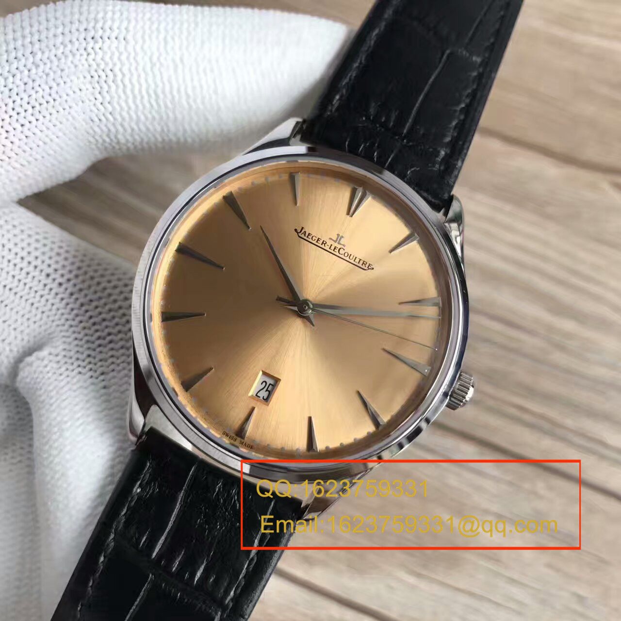 【台湾 Factory 1:1 Replica Watches 】 Jaeger-LeCoultre 超薄日历大师系列Q1288430 wrist watches  / JJ093