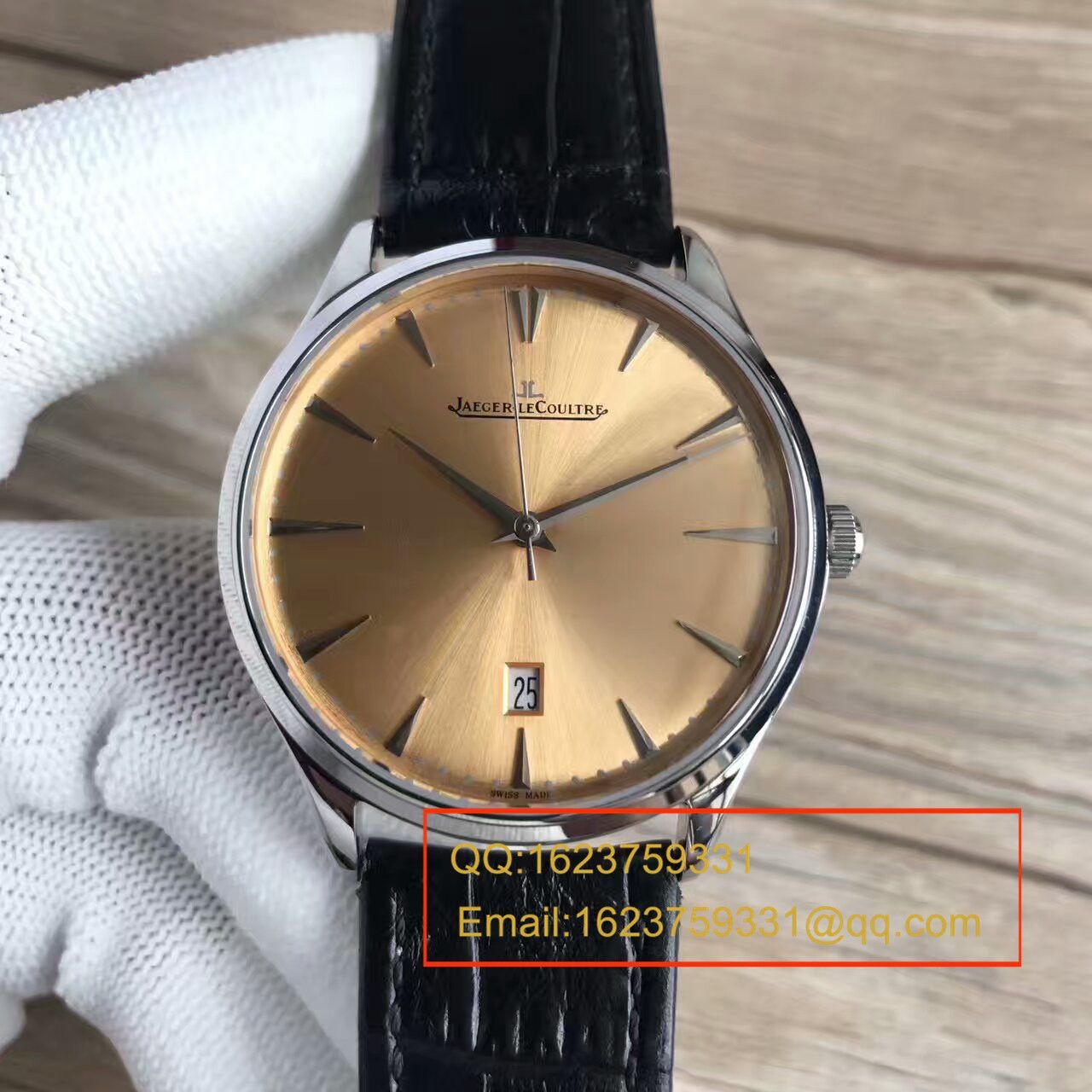 【台湾 Factory 1:1 Replica Watches 】 Jaeger-LeCoultre 超薄日历大师系列Q1288430 wrist watches  / JJ093