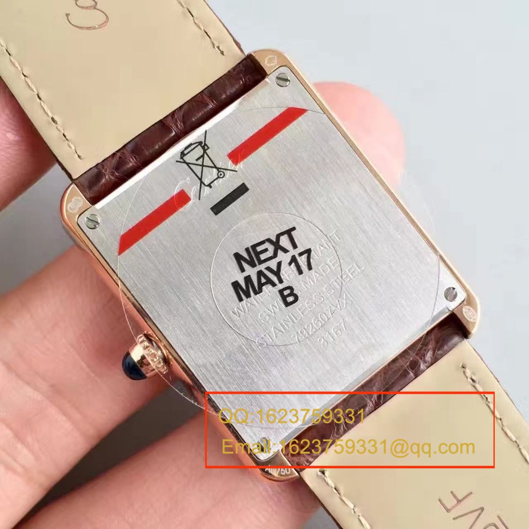 【视频解析】K11出品 Cartier  坦克 top 女表（金色_玫瑰金版本）W5200025/W5200024 wrist watches  / KAD008B