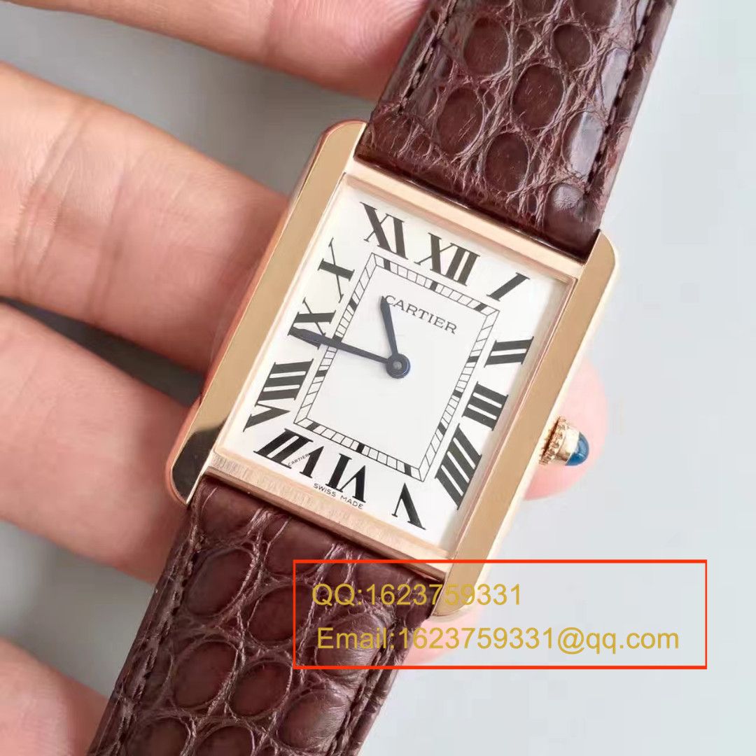 【视频解析】K11出品 Cartier  坦克 top 女表（金色_玫瑰金版本）W5200025/W5200024 wrist watches  / KAD008B