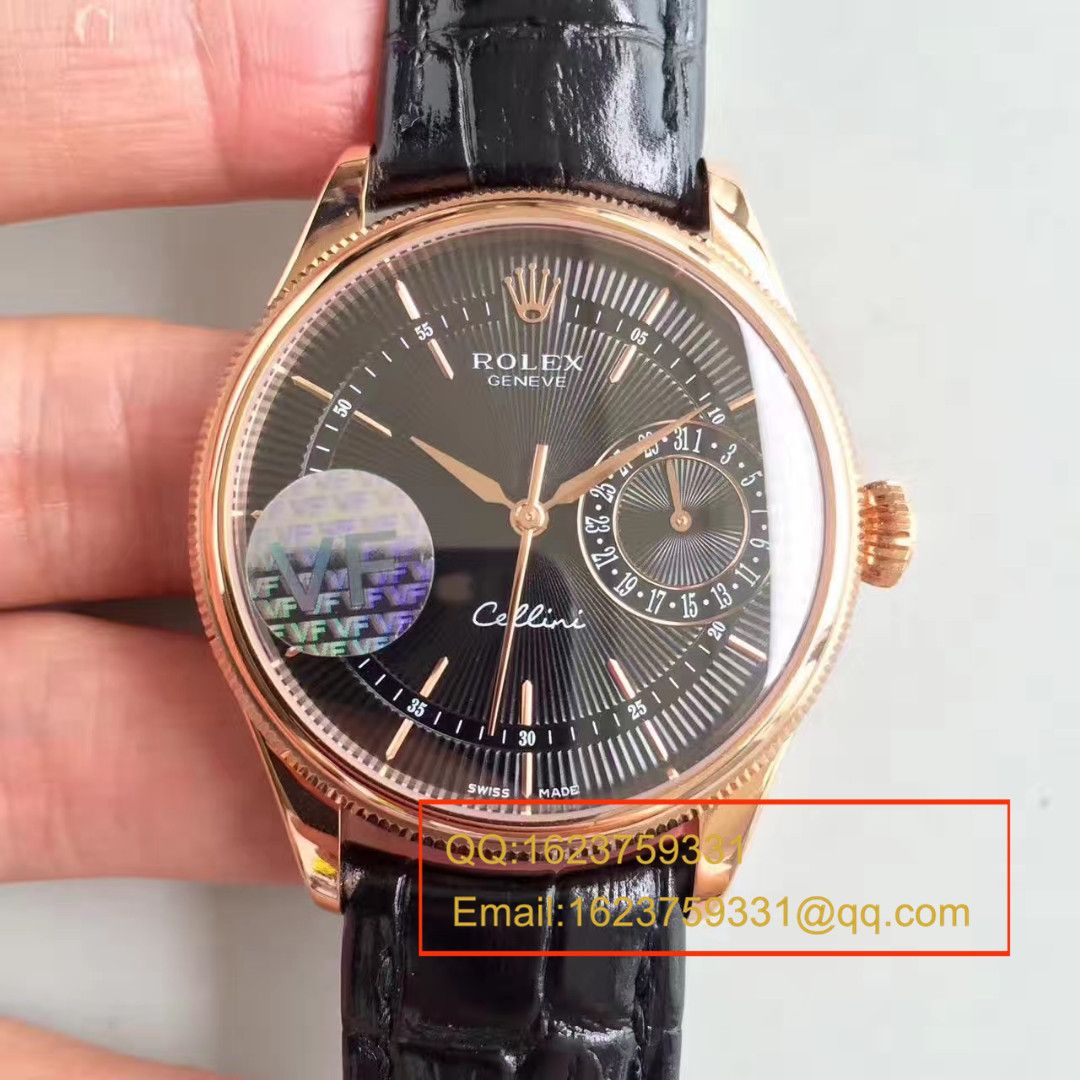 【VF Factory  Perfect  Replica Watches 】 Rolex 切利尼系列50519白盘/黑盘/玫瑰金四色可选 wrist watches  / R152