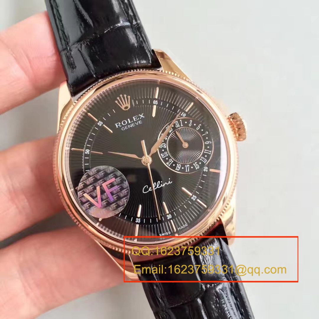 【VF Factory  Perfect  Replica Watches 】 Rolex 切利尼系列50519白盘/黑盘/玫瑰金四色可选 wrist watches  / R152