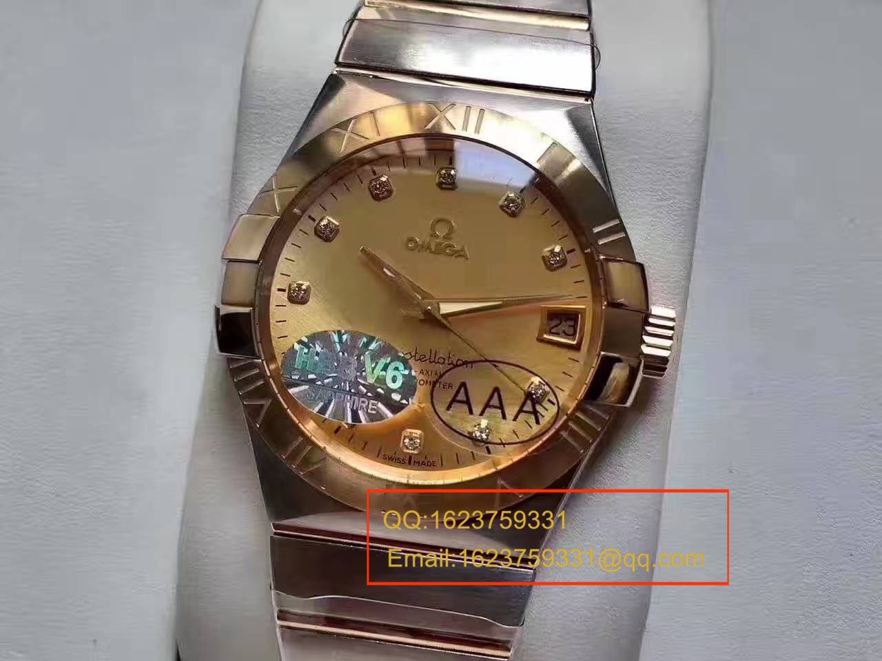 【HBBV6 Factory  Perfect  High quality  Copy  Watches 】OMEGA Constellation 系列123.20.38.21.58.001 wrist watches  / M307