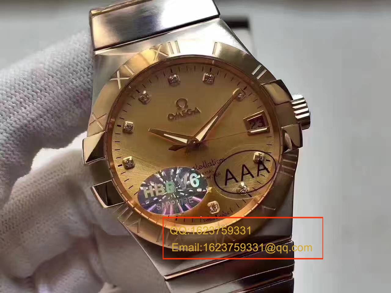 【HBBV6 Factory  Perfect  High quality  Copy  Watches 】OMEGA Constellation 系列123.20.38.21.58.001 wrist watches  / M307