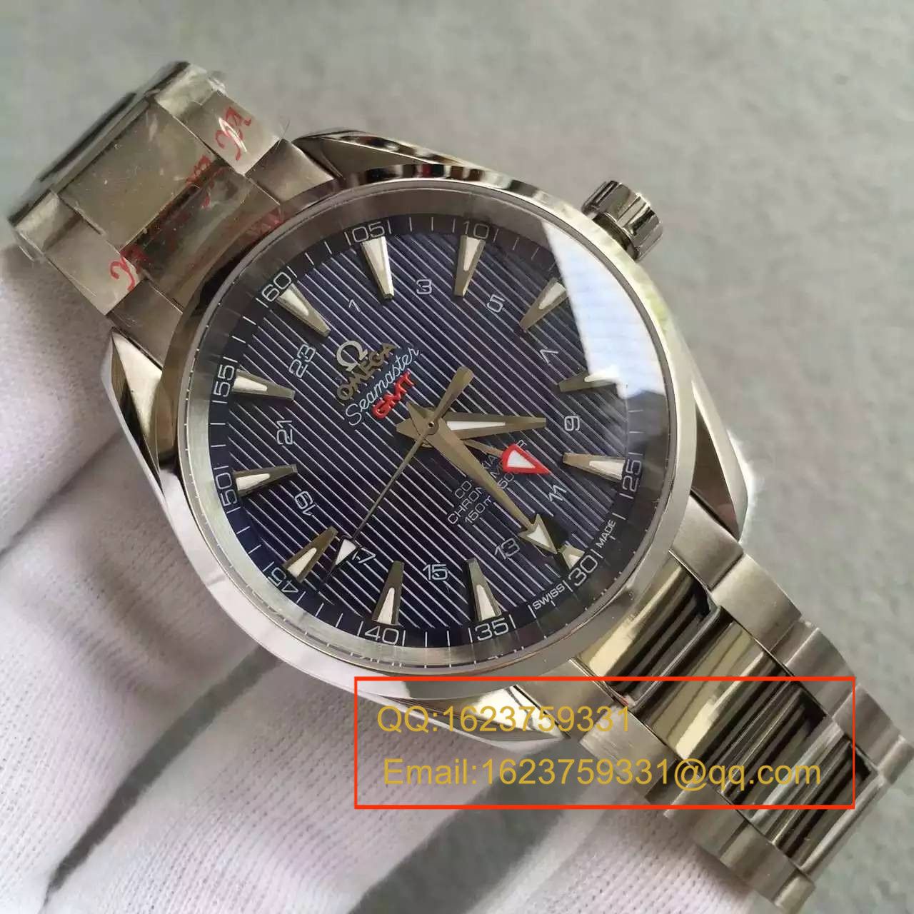 【KW Factory 完美版】OMEGA Seamaster 系列231.10.43.22.03.001 GMT双时区机械 wrist watches  / M132