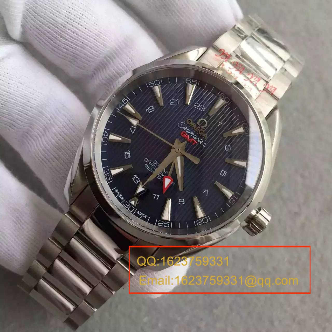 【KW Factory 完美版】OMEGA Seamaster 系列231.10.43.22.03.001 GMT双时区机械 wrist watches  / M132