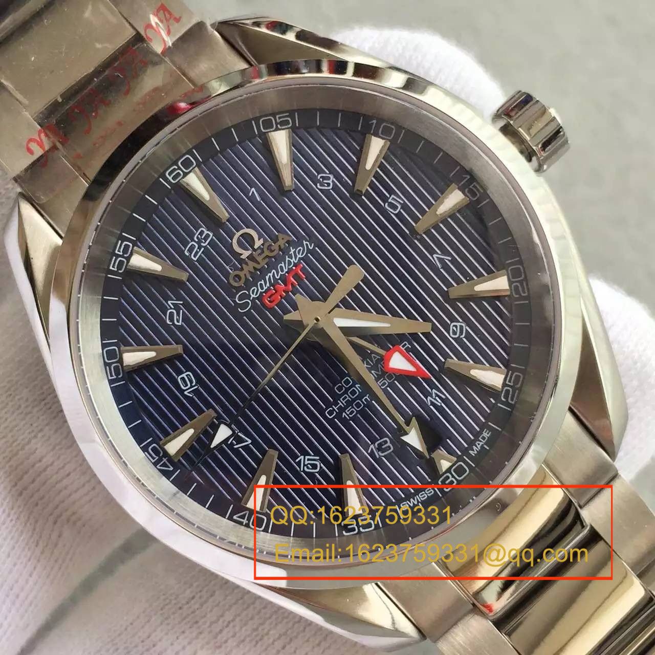 【KW Factory 完美版】OMEGA Seamaster 系列231.10.43.22.03.001 GMT双时区机械 wrist watches  / M132