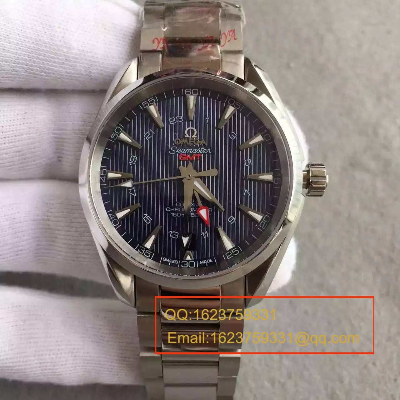 【KW Factory 完美版】OMEGA Seamaster 系列231.10.43.22.03.001 GMT双时区机械 wrist watches  / M132