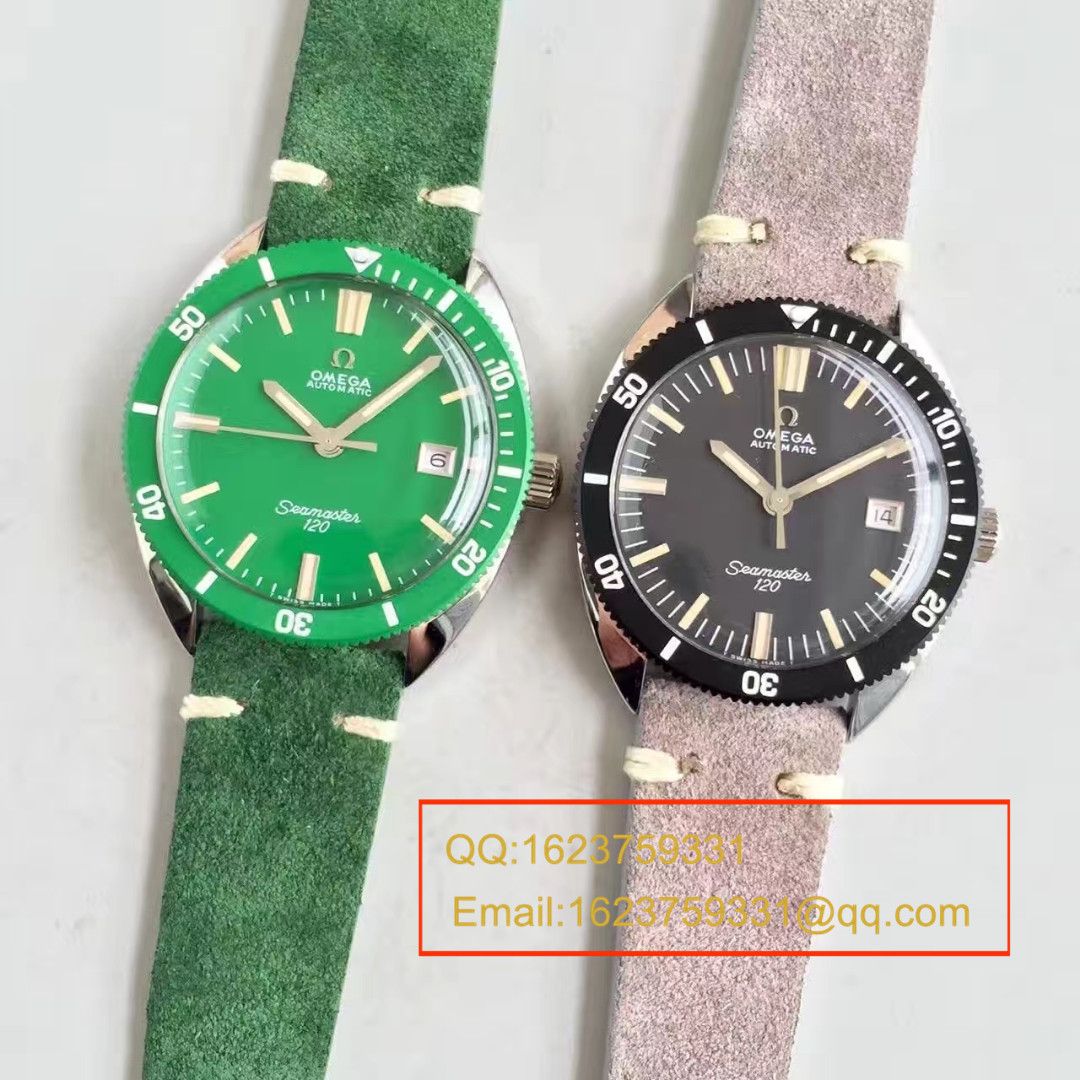  【台湾 Factory  Perfect  Copy  Watches 】OMEGAOMEGA Seamaster 复古系列120黑盘 wrist watches  / M276