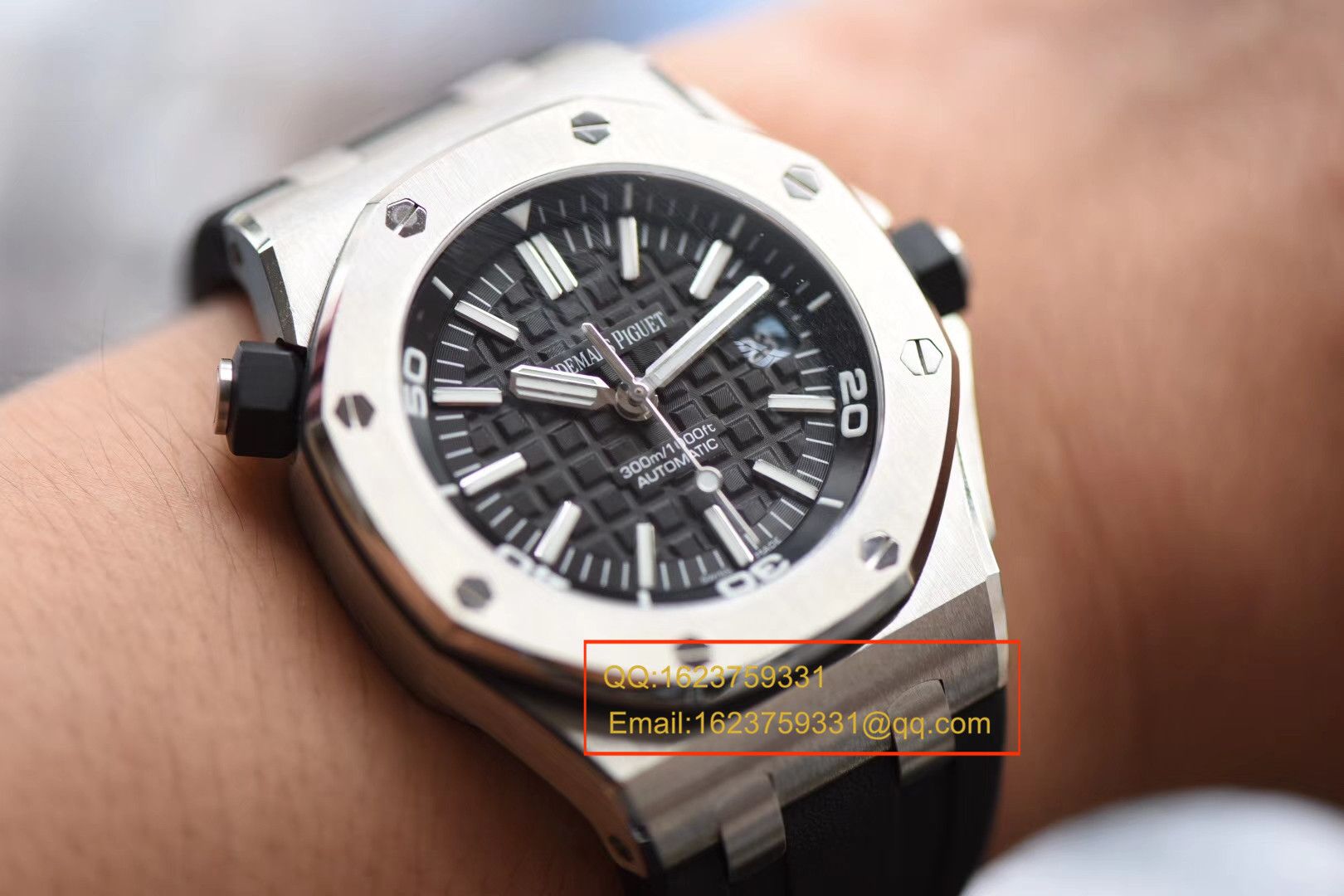 【独家视频测评JF Perfect  High quality  Replica Watches 】Audemars Piguet  Royal Oak Offshore 系列15710ST.OO.A002CA.01 wrist watches  / AP031B