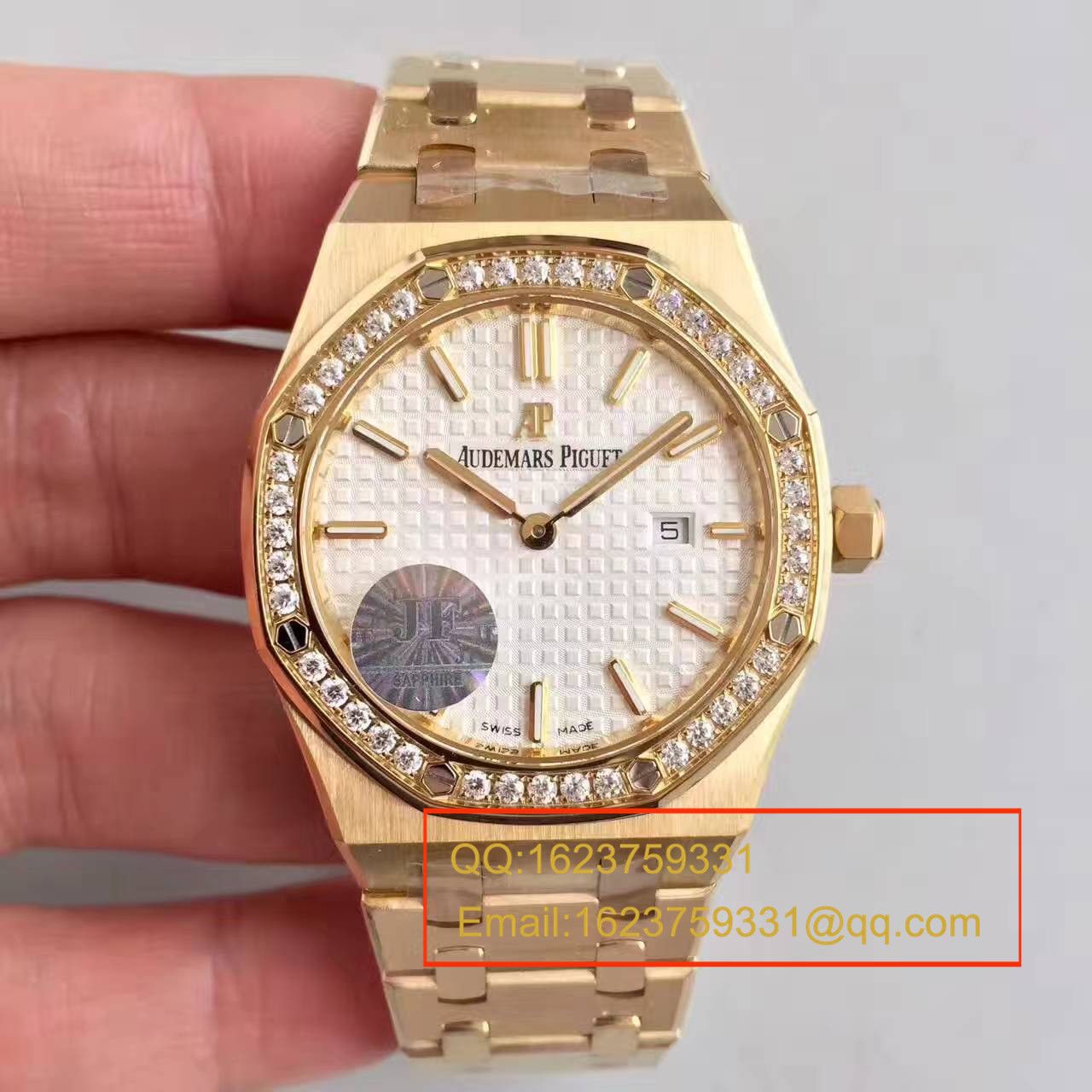 【视频解析1:1 Replica Copy  Watches 】Audemars Piguet 皇家橡树系列67651ST.ZZ.1261ST.01女装石英 Movement  / APAD089