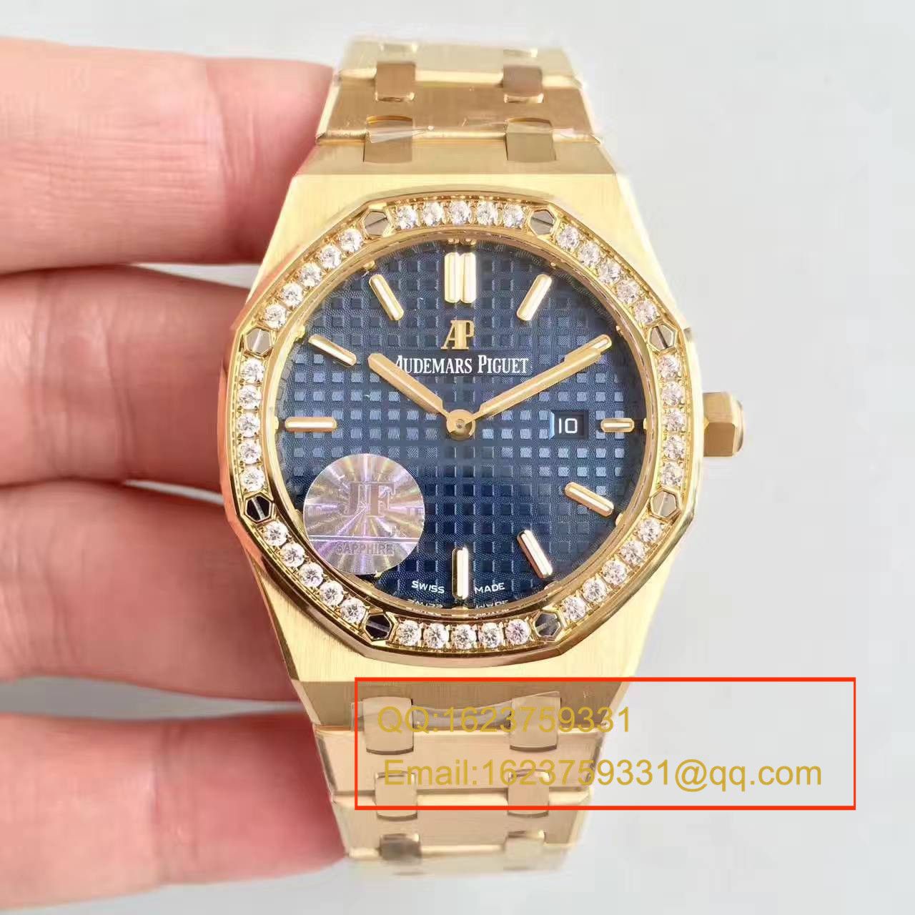 【视频解析1:1 Replica Copy  Watches 】Audemars Piguet 皇家橡树系列67651ST.ZZ.1261ST.01女装石英 Movement  / APAD089