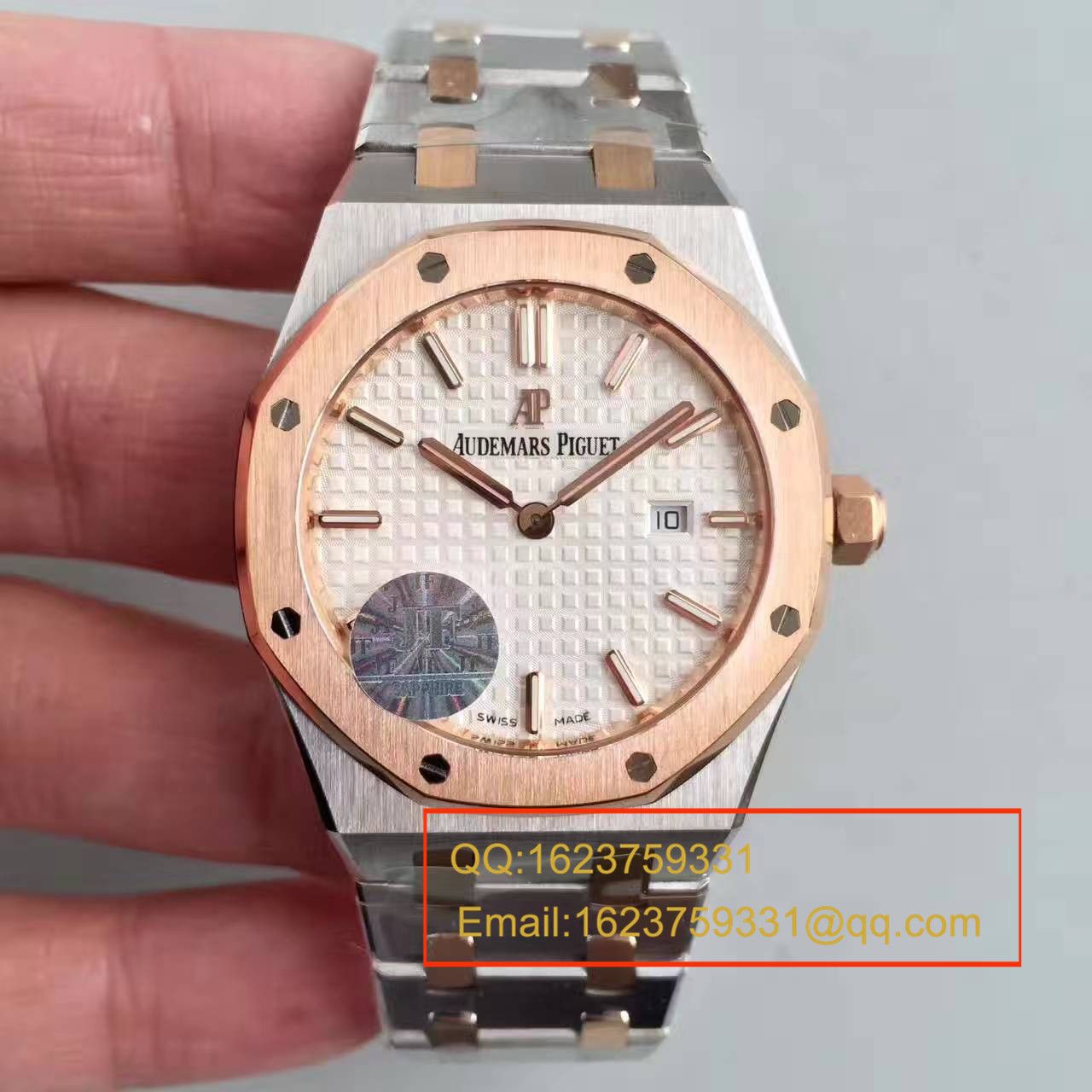【视频解析1:1 Replica Copy  Watches 】Audemars Piguet 皇家橡树系列67651ST.ZZ.1261ST.01女装石英 Movement  / APAD089