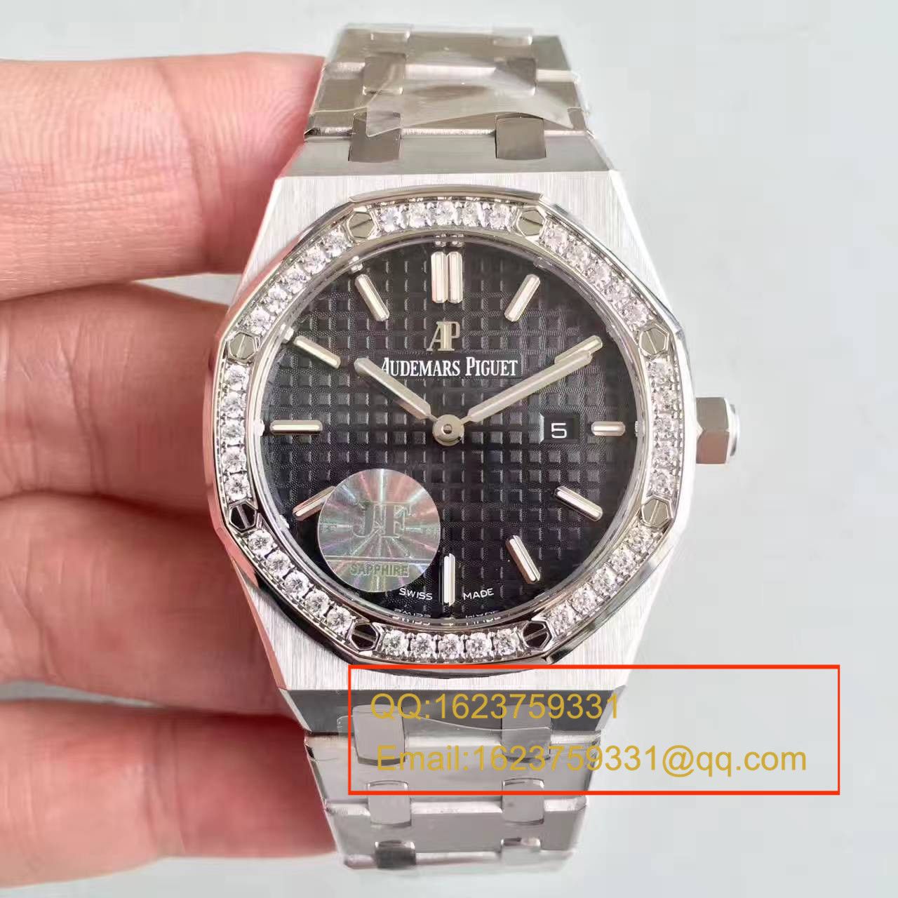 【视频解析1:1 Replica Copy  Watches 】Audemars Piguet 皇家橡树系列67651ST.ZZ.1261ST.01女装石英 Movement  / APAD089