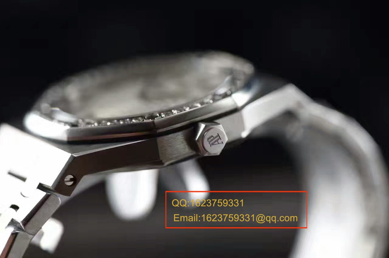 【视频解析1:1 Replica Copy  Watches 】Audemars Piguet 皇家橡树系列67651ST.ZZ.1261ST.01女装石英 Movement  / APAD089