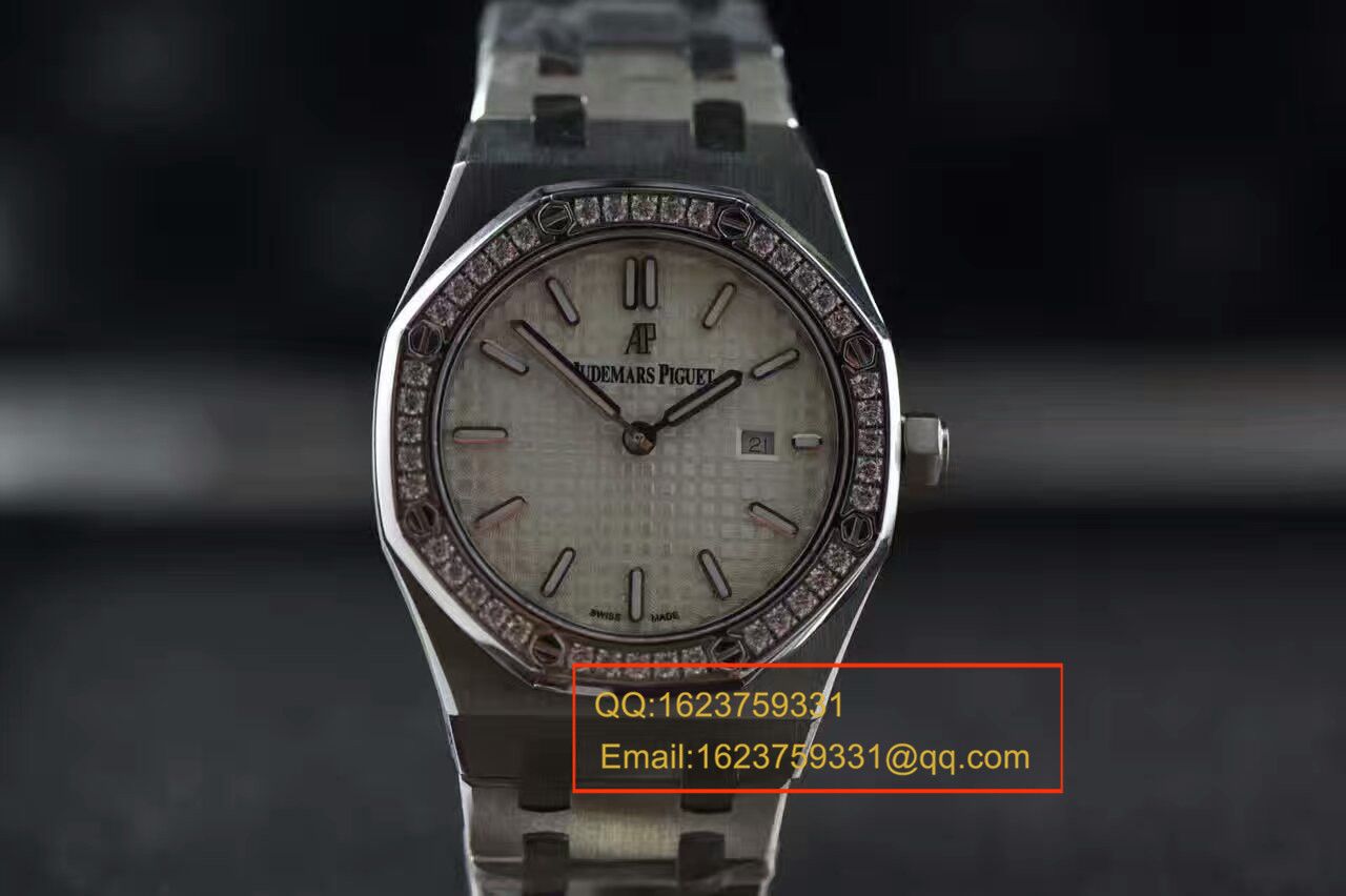 【视频解析1:1 Replica Copy  Watches 】Audemars Piguet 皇家橡树系列67651ST.ZZ.1261ST.01女装石英 Movement  / APAD089