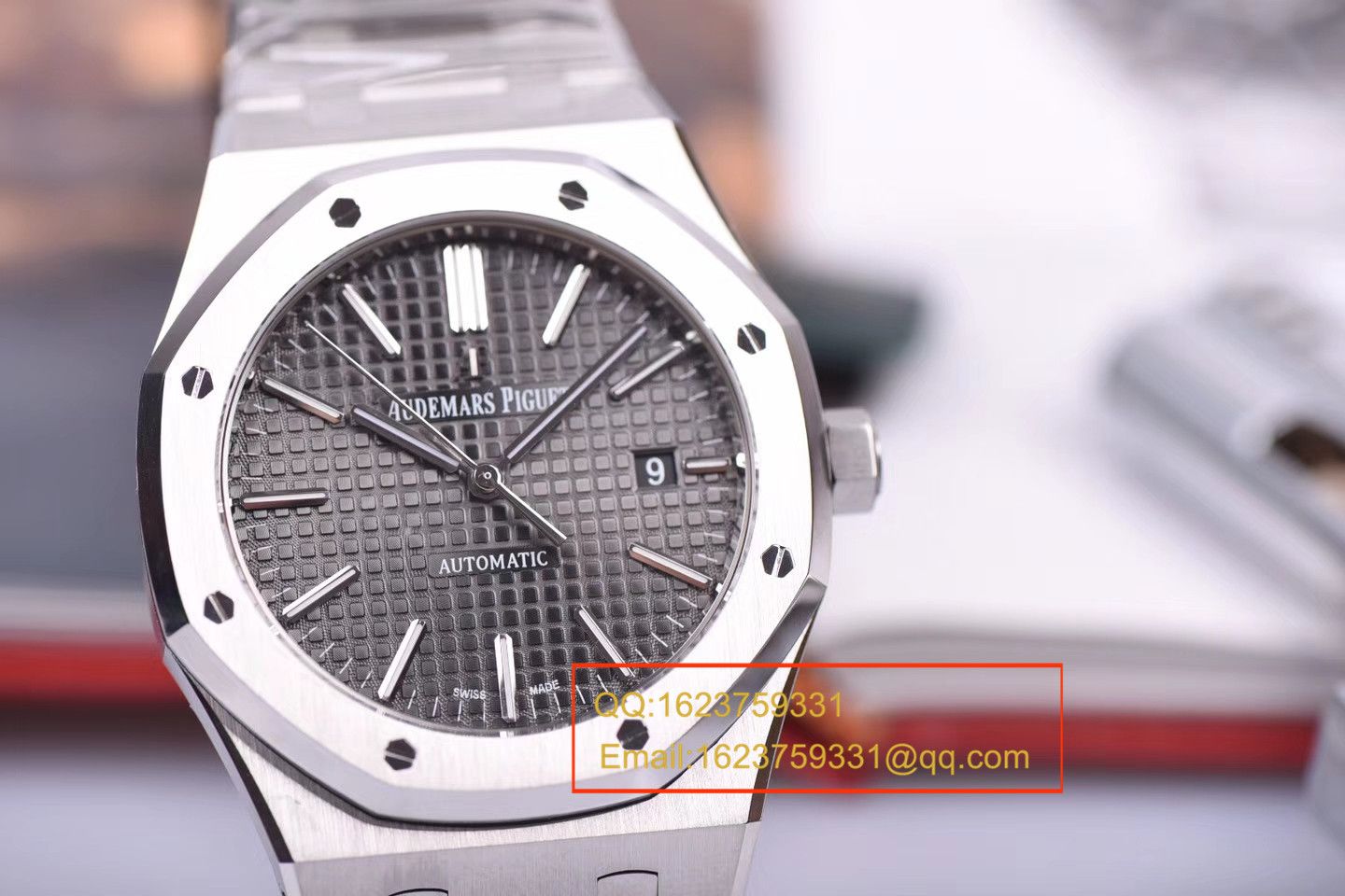 【JF Perfect  High quality  Replica Watches 】Audemars Piguet 皇家橡树系列15400ST.OO.1220ST.04 wrist watches  / AP129
