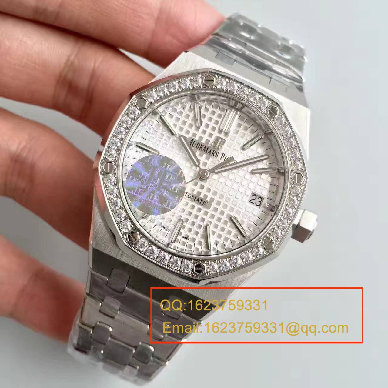 【JF Factory  Perfect  High quality  Copy  Watches 】Audemars Piguet 皇家橡树系列15451ST.ZZ.D011CR.01男女中性 wrist watches  / AP115