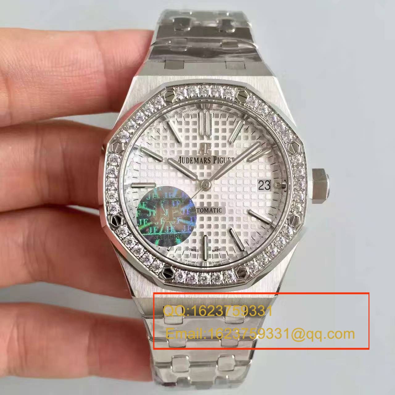 【JF Factory  Perfect  High quality  Copy  Watches 】Audemars Piguet 皇家橡树系列15451ST.ZZ.D011CR.01男女中性 wrist watches  / AP115