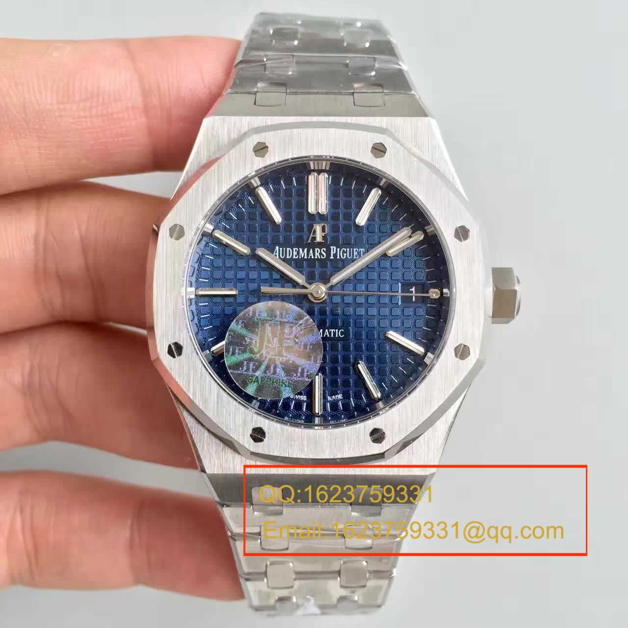 【JF Factory  Perfect  Knockoff  Watches 】APAudemars Piguet 皇家橡树系列15400ST.OO.1220ST.03男表 / AP024B