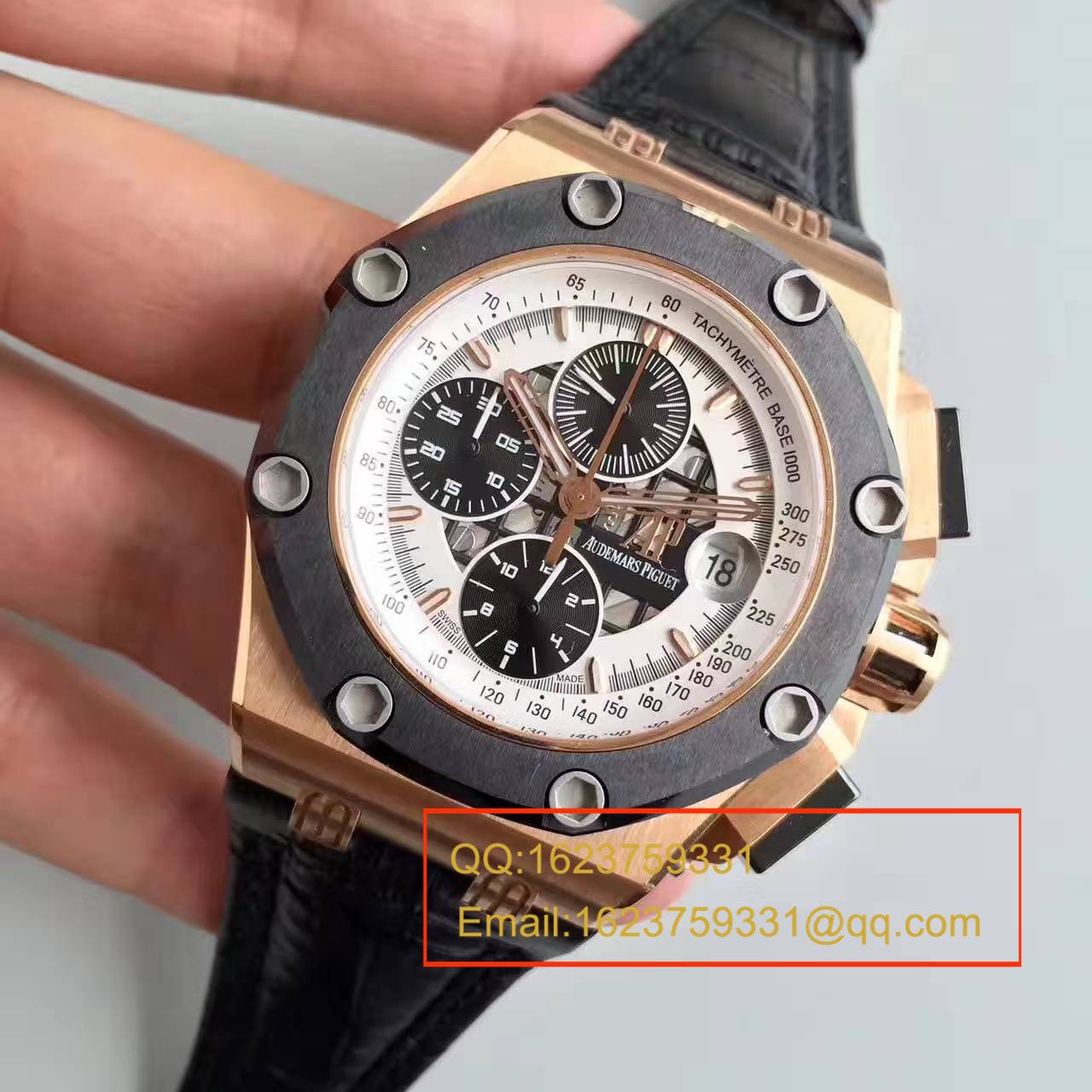 【JF Factory  High quality  Knockoff  Watches 】Audemars Piguet  Royal Oak Offshore 系列26078RO.OO.D002CR.01 wrist watches  / AP073