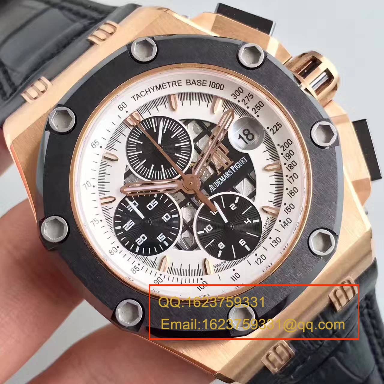 【JF Factory  High quality  Knockoff  Watches 】Audemars Piguet  Royal Oak Offshore 系列26078RO.OO.D002CR.01 wrist watches  / AP073