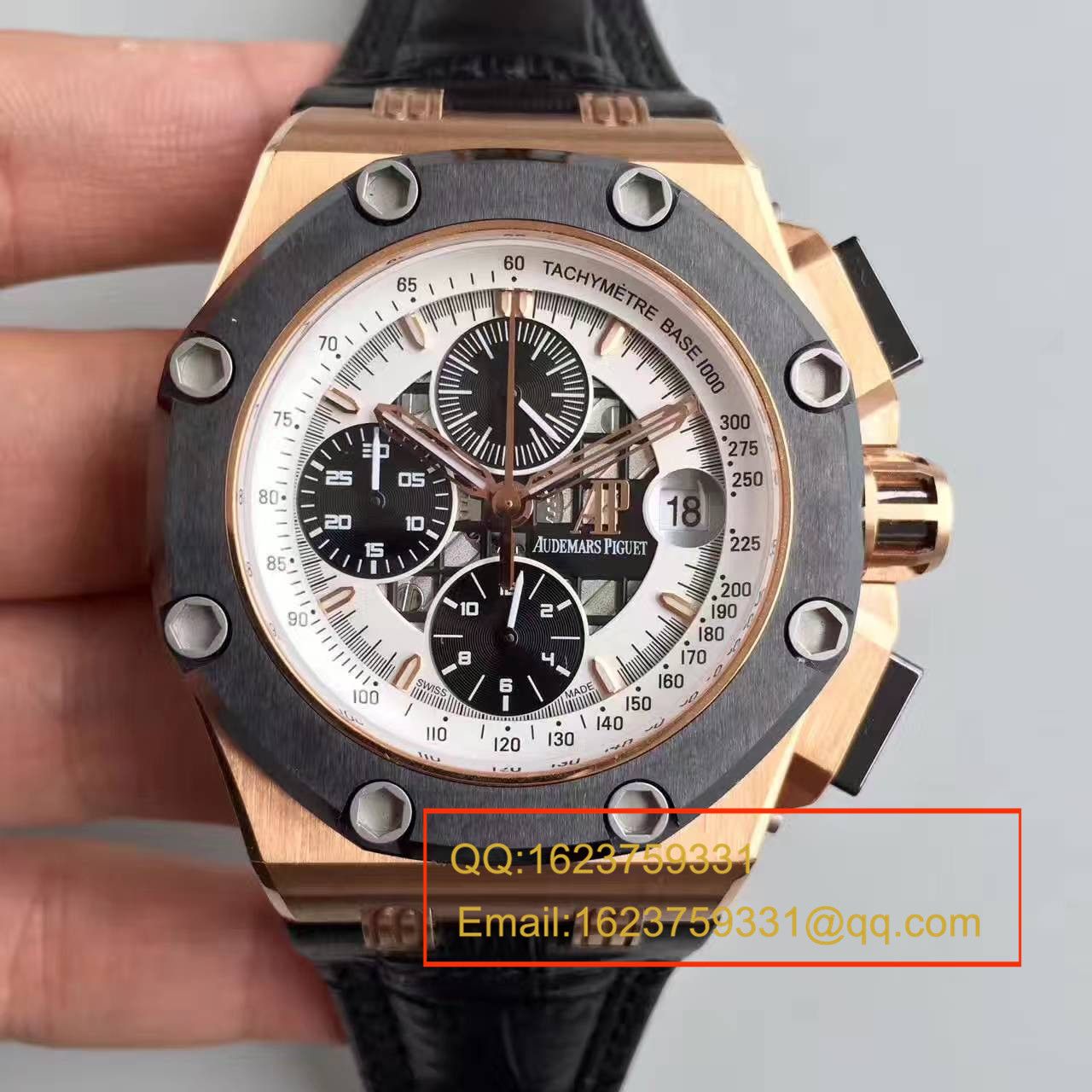 【JF Factory  High quality  Knockoff  Watches 】Audemars Piguet  Royal Oak Offshore 系列26078RO.OO.D002CR.01 wrist watches  / AP073