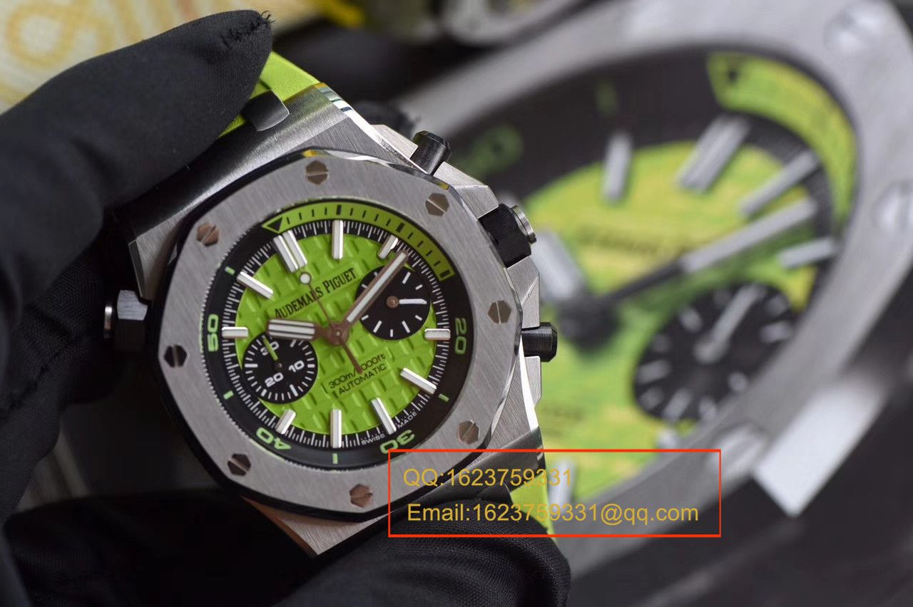 【JF Factory  Perfect  Replica Copy  Watches 】Audemars Piguet  Royal Oak Offshore 系列26703ST.OO.A038CA.01《青苹果》男士机械 Watches  / AP026