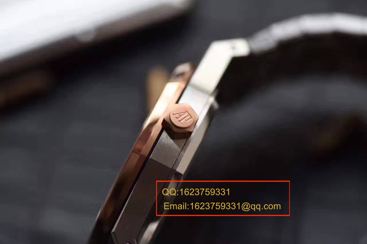 JF Factory Audemars Piguet 皇家橡树系列15400SR.OO.1220SR.01 wrist watches 《精钢间金 watchband  》 top  Replica Copy 男女 wrist watches  / AP016