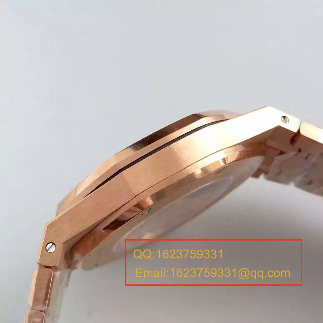 【JF Factory  High quality  Replica Watches 】Audemars Piguet 皇家橡树系列15400OR.OO.1220OR.03 wrist watches  / AP021
