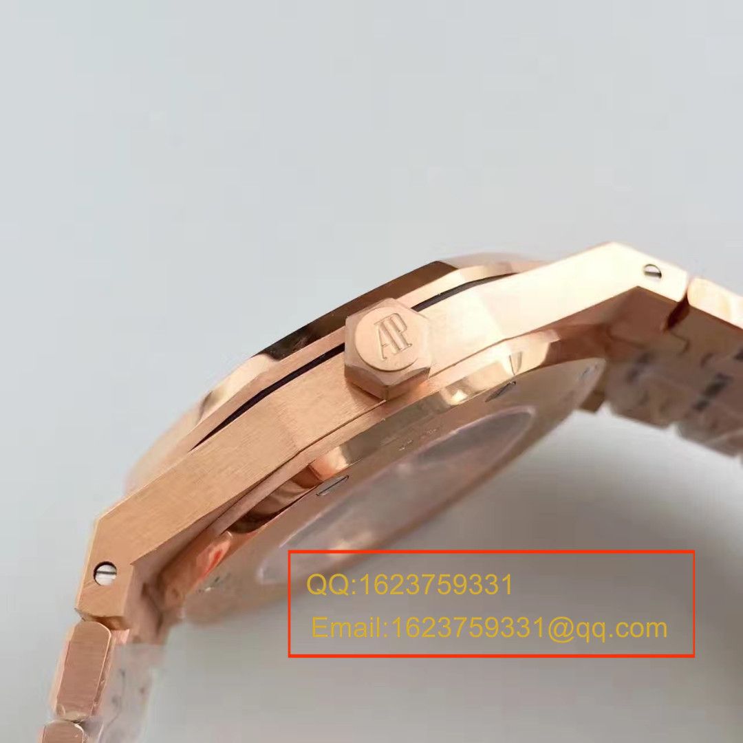 【JF Factory  High quality  Replica Watches 】Audemars Piguet 皇家橡树系列15400OR.OO.1220OR.03 wrist watches  / AP021