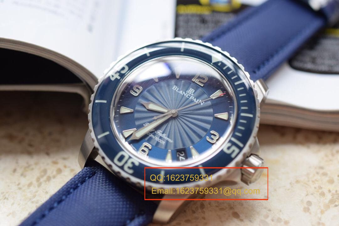 【N Factory 出品】 Replica Copy  Blancpain blancpain  Fifty Fathoms 超薄 Movement 系列 5015D-1140-52B 自动机械男表 / BP006