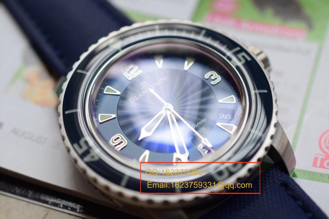 【N Factory 出品】 Replica Copy  Blancpain blancpain  Fifty Fathoms 超薄 Movement 系列 5015D-1140-52B 自动机械男表 / BP006