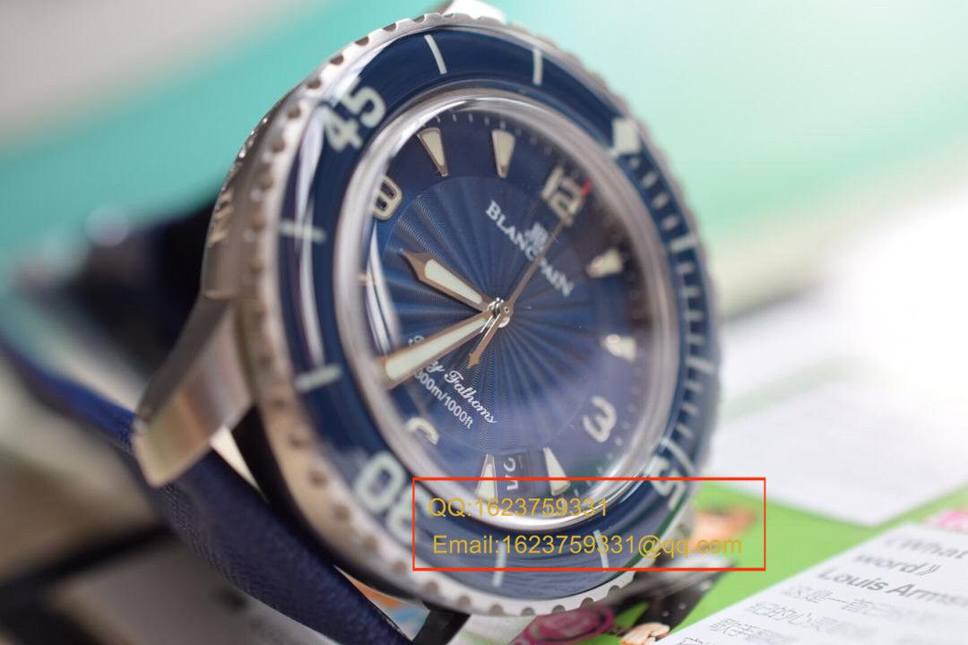 【N Factory 出品】 Replica Copy  Blancpain blancpain  Fifty Fathoms 超薄 Movement 系列 5015D-1140-52B 自动机械男表 / BP006