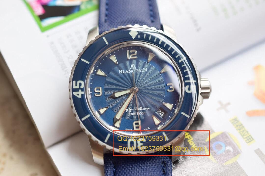 【N Factory 出品】 Replica Copy  Blancpain blancpain  Fifty Fathoms 超薄 Movement 系列 5015D-1140-52B 自动机械男表 / BP006