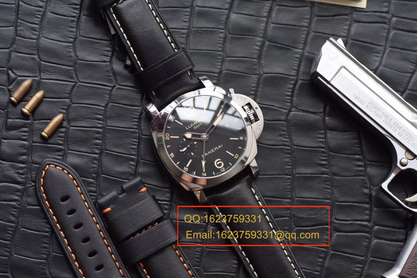 【VS Perfect  High quality  Replica Watches 】Panerai LUMINOR 1950系列PAM00531 GMT 两地时区 wrist watches  / PA056