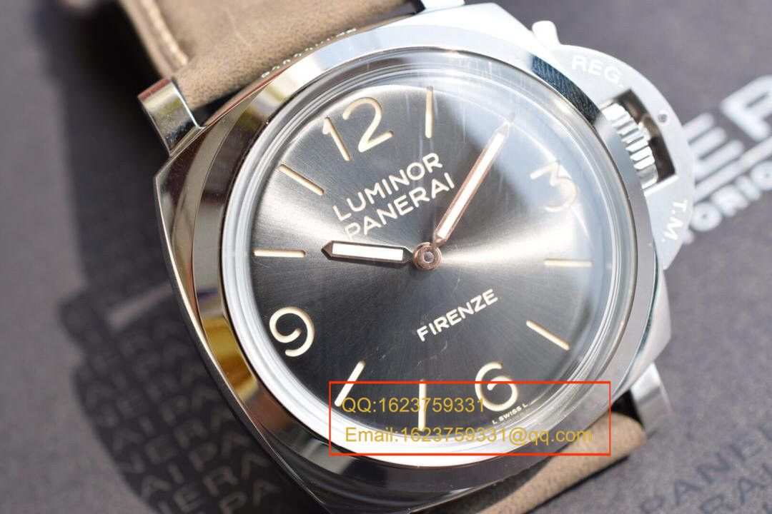 【实拍图鉴赏】SF Factory  High quality  Knockoff  Watches 之Panerai 灰面PAM00605男表 / PAMAH00605