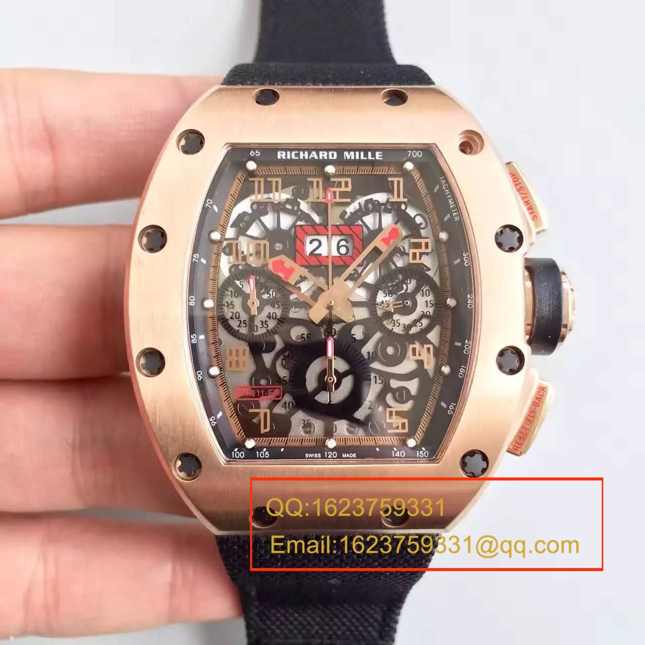 【RM Perfect  High quality  Copy  Watches 】RICHARD MILLE 男士系列高RM 011 FLYBACK CHRONOGRAPH wrist watches  / RM 011 FLYBACK