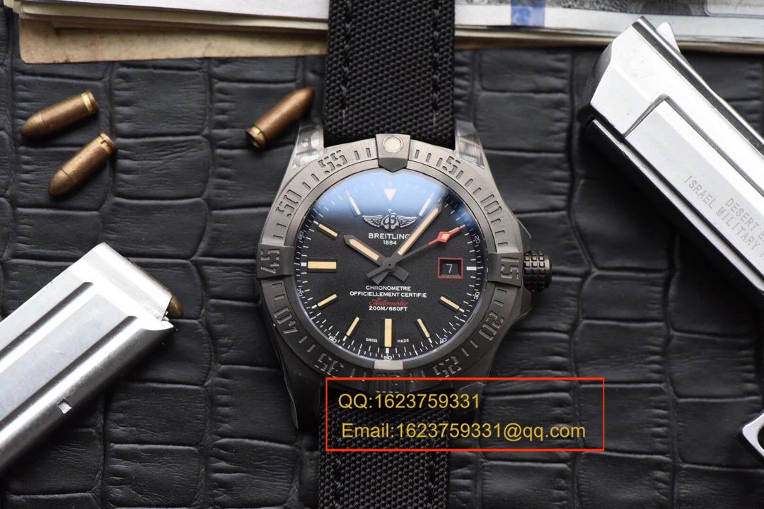 【独家 Video analysis GF Perfect  High quality  Replica Watches 】 Breitling 复仇者黑鸟侦察机44毫米V1731110/BD74/109W/M20BASA.1 Breitling 黑鸟 wrist watches  / BLBB066