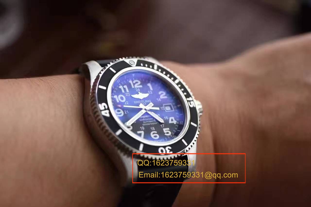 【 Video analysis N Factory  Perfect  Knockoff  Watches 】 Breitling 超级海洋二代44CM系列A17392D7/BD68/227S/A20SS.1男表 / BL055