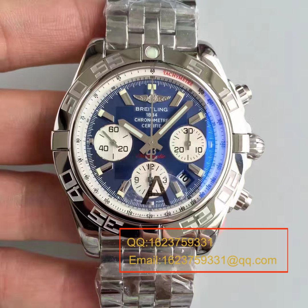 【JF Factory  Perfect  Knockoff  Watches 】 Breitling 机械计时系列AB011011/C788(Pilot飞行员精钢表链) wrist watches  / BLBB002.1