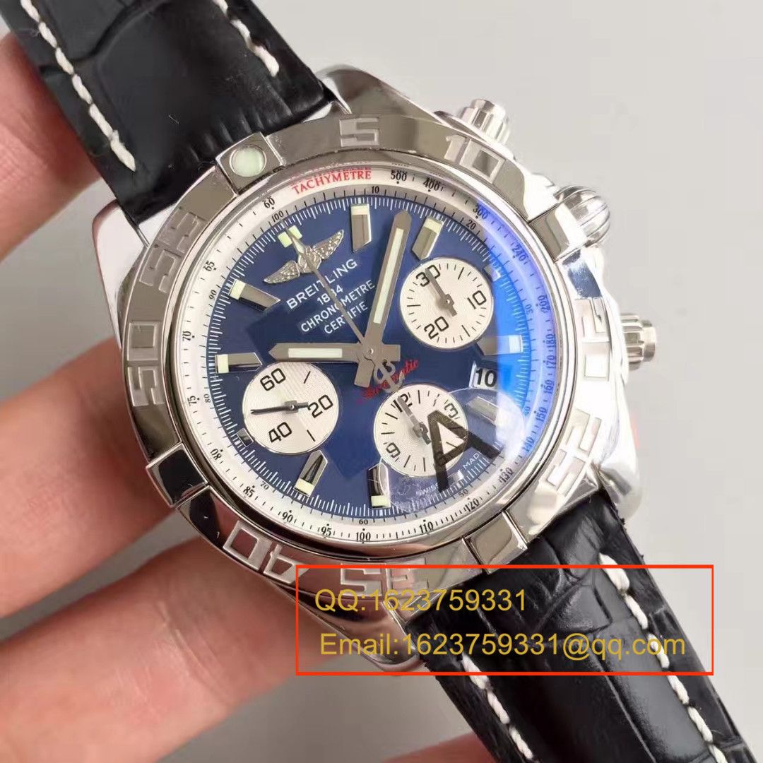 【JF Factory  High quality  Replica Watches 】 Breitling 机械计时系列AB011011/C788(Pilot飞行员牛皮表链) wrist watches  / BL002