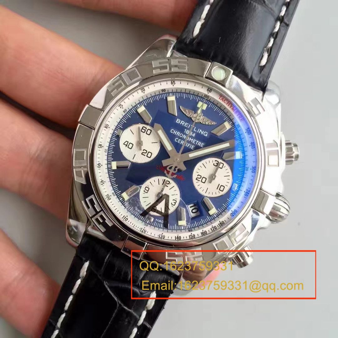 【JF Factory  High quality  Replica Watches 】 Breitling 机械计时系列AB011011/C788(Pilot飞行员牛皮表链) wrist watches  / BL002