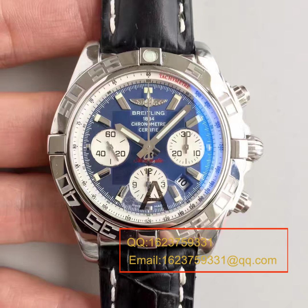 【JF Factory  High quality  Replica Watches 】 Breitling 机械计时系列AB011011/C788(Pilot飞行员牛皮表链) wrist watches  / BL002